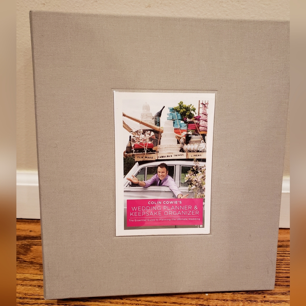 Modern Wedding Planner & Keepsake Organizer w/ dividers & vintage wedding books
